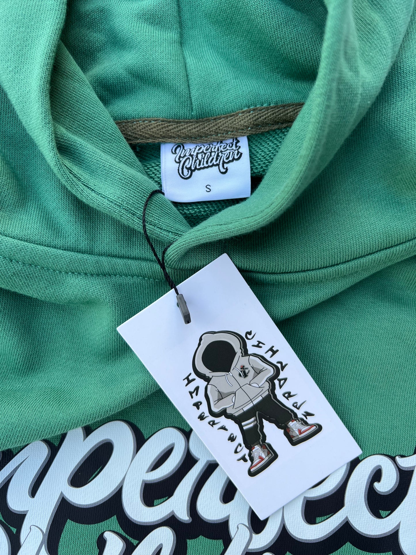 "NEW FAMILY" Green Hoodie